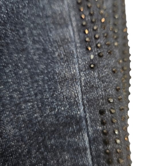 Lane Bryant Dark Wash Rhinestone Embellished Stretch‎ Denim Jeans Size 24 K70 - Picture 5 of 14